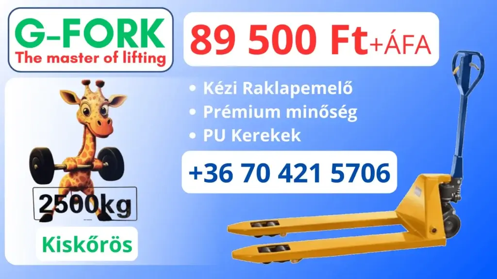 G Fork Raklapememlő